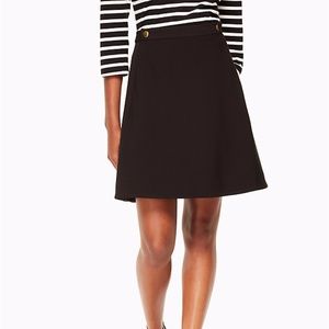 NWOT Kate Spade Crepe Military Skirt